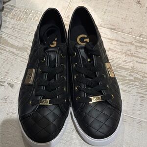 Guess Black Quilted Sneakers like new